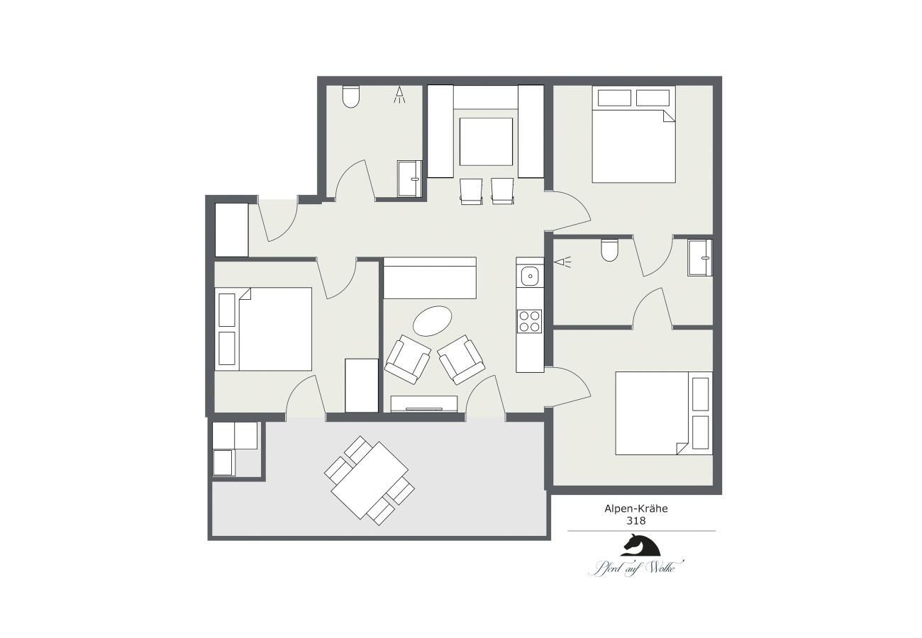 Apartment in Gargellen - Large Three Sleepingromm Flat 