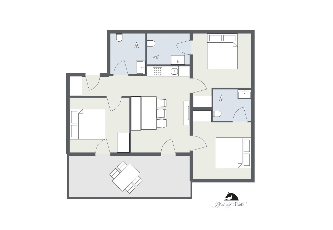 Apartment in Gargellen - 65m2 Ferienwohnung 