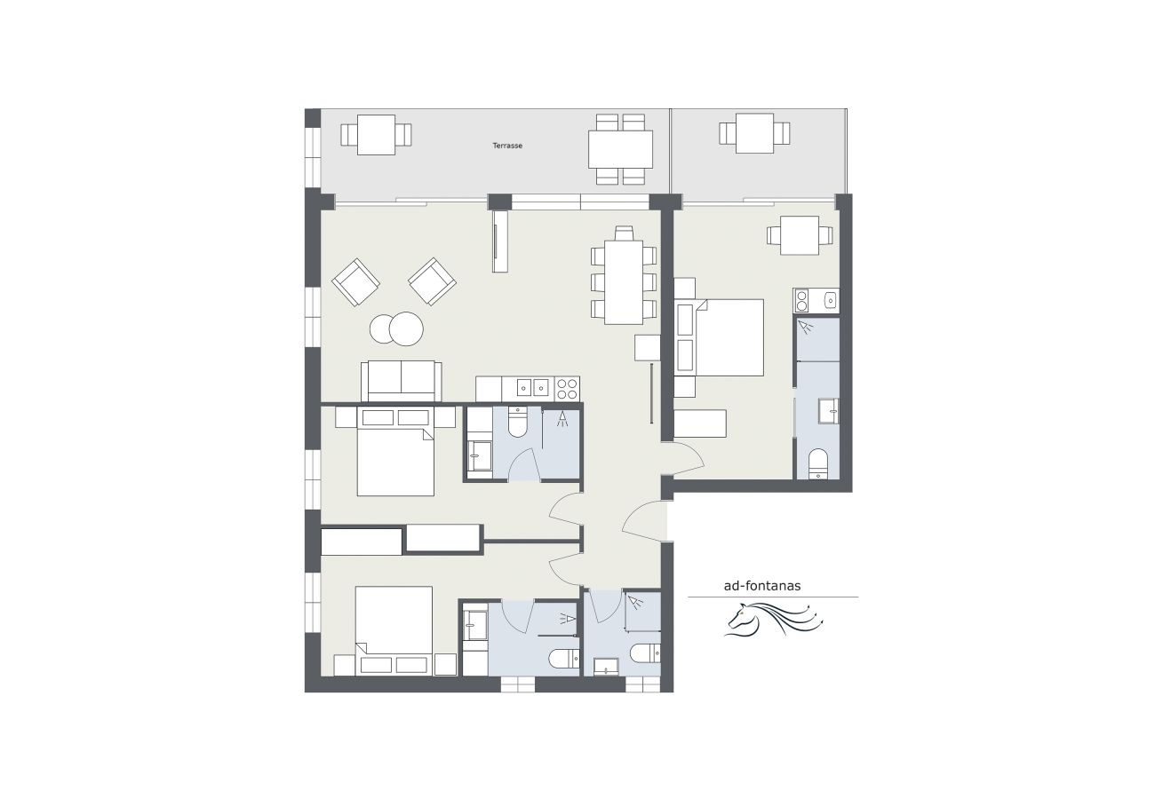 Appartement in Vandans - Ill X Gluadigraba Wohnung in ad-fontanas | 6101x6102