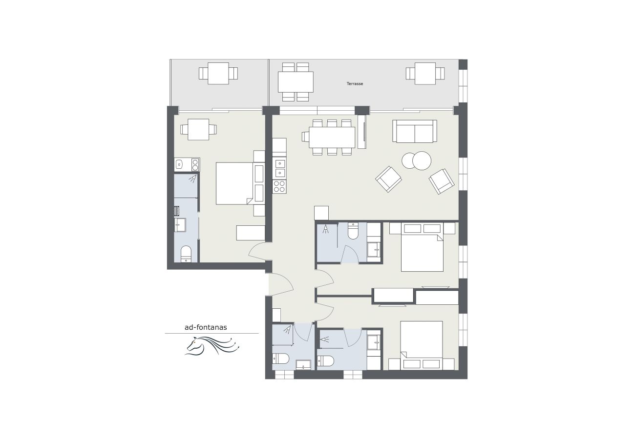 Appartement in Vandans - Ladritschbach X Sponagraba Wohnung in ad-fontanas | 6103x6104