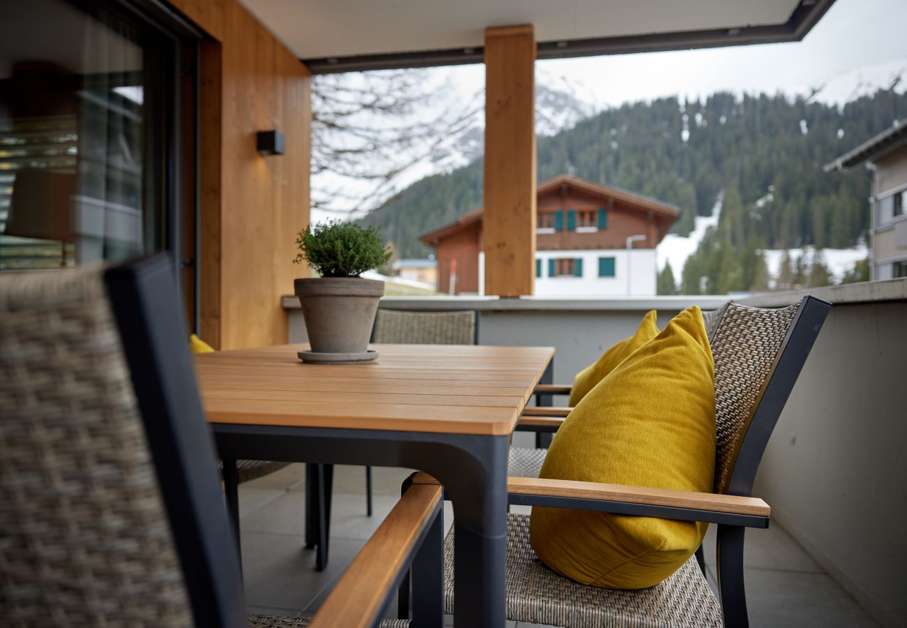 Ferienwohnung in Gargellen - Apartment mit zwei Schlafzimmer mit Doppelbett und Einzelbetten 