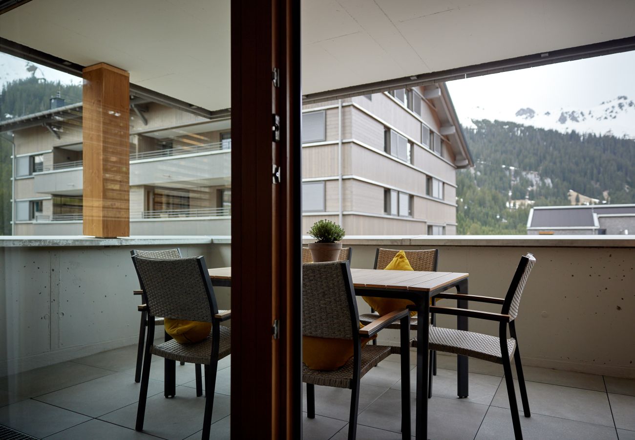 Ferienwohnung in Gargellen - Apartment mit zwei Schlafzimmer mit Doppelbett und Einzelbetten 