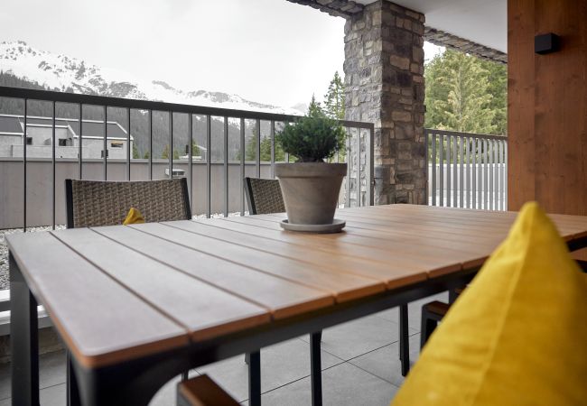 Ferienwohnung in Gargellen - Zwei-Schlafzimmer-Apartment mit zwei Doppelbetten und einem Etagenbett  Ferienwohnung in Gargellen - Zwei-Schlafzimmer-Apartment mit zwei Doppelbetten und einem Etagenbett