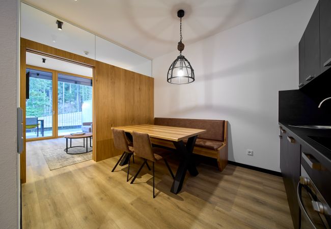 Ferienwohnung in Gargellen - Großes Apartment mit Schlafzimmer und Wohn-Schlafzimmer  Ferienwohnung in Gargellen - Großes Apartment mit Schlafzimmer und Wohn-Schlafzimmer