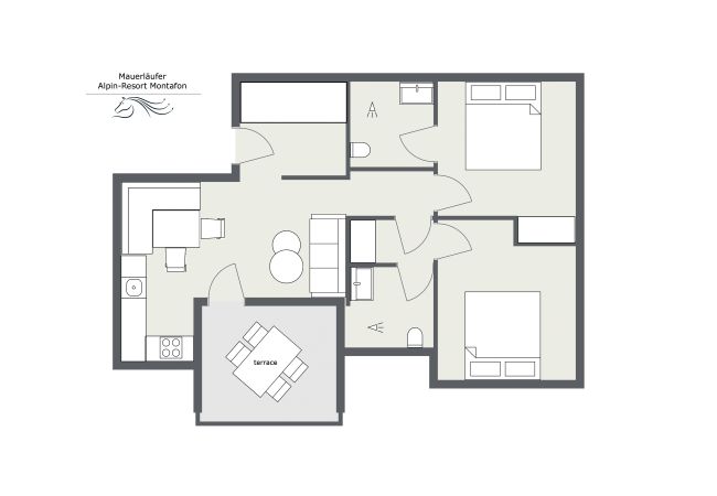 Ferienwohnung in Gargellen - Großzügiges Zwei-Schlafzimmer Apartment  Ferienwohnung in Gargellen - Großzügiges Zwei-Schlafzimmer Apartment